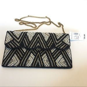 NEW Dress Barn Beaded Clutch Retail $29